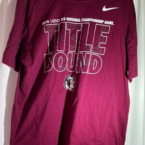Nike Florida State Seminoles Title Bound 2014 National Champ T-Shirt XL FSU